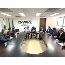 Autoridades participam de reunião sobre a nova sede da Polícia Militar em Campo Largo